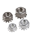 High quality hex kep nut with teeth
